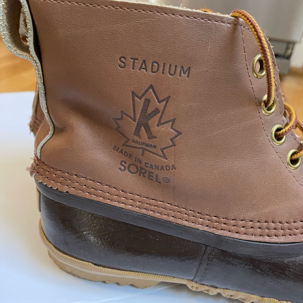 Mens Sorel Duck Boots Brown 9 10